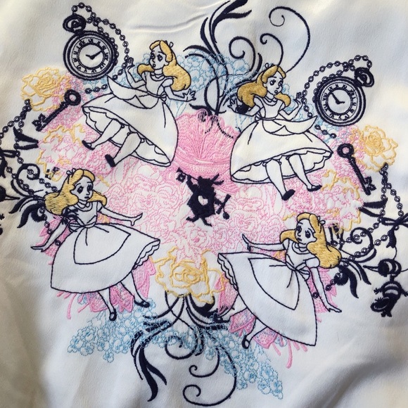 •SOLD• Disney Alice in Wonderland Satin Jacket - Picture 8 of 8